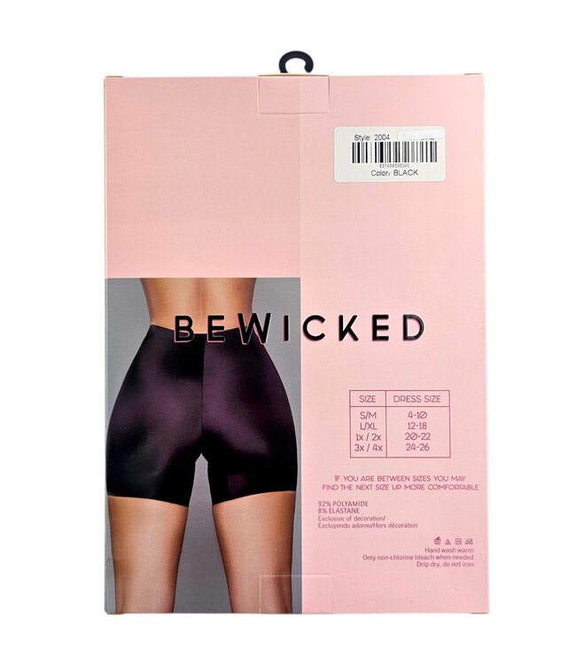 BeWicked Shape Shifter High Waist Seamless Shapewear Shorts - Black 1X/2X