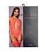 BeWicked Ophelia Red Satin Bodysuit with Removable Suspenders - Luxury Look