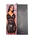 BeWicked Blaire Black Lace Chemise with Gold Zipper - Elegant and Adjustable