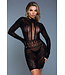 BeWicked Hart Racing Black Plus Size Mini Dress - Sexy & Stretchy Design