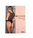 BeWicked Seductive Black Lace & Fishnet Bodysuit: Flaunt Your Confidence