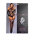 BeWicked Verführerischer Spitzen-Bodystocking mit Strumpfhaltern in Schwarz