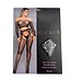 BeWicked Verleidelijke Run The World Bodystocking Set - Off-Shoulder & Geometrisch