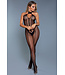 BeWicked Elegante Make You Melt Bodystocking Zwart met Verleidelijke Halterhals