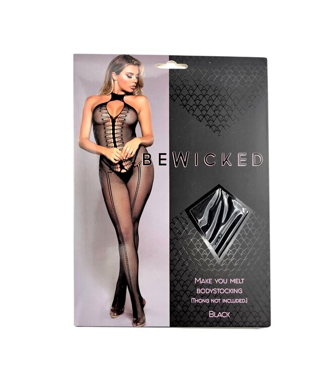 BeWicked Make You Melt Black Bodystocking - Seductive Elegance in Lingerie