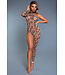 BeWicked Dare to Shine Bodystocking - Sensuele Dierenprint met Hoge Halslijn