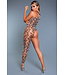 BeWicked Fiercely Wild Bodystocking - Striking Animal Print Sensual Set