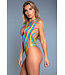 BeWicked Over The Rainbow Crisscross Bodystocking - Bold Fishnet Design