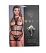 BeWicked Wildest Dream Black Bodystocking - Sleek Cut-Out Design by Bewicked