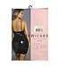 BeWicked Donatella Slip Dress Schwarz: Glänzendes Kunstleder mit Schnürdetails
