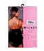 BeWicked Gia Elegante Cami Set Zwart - Luxe Satijn met Bloemapplicaties & Mesh
