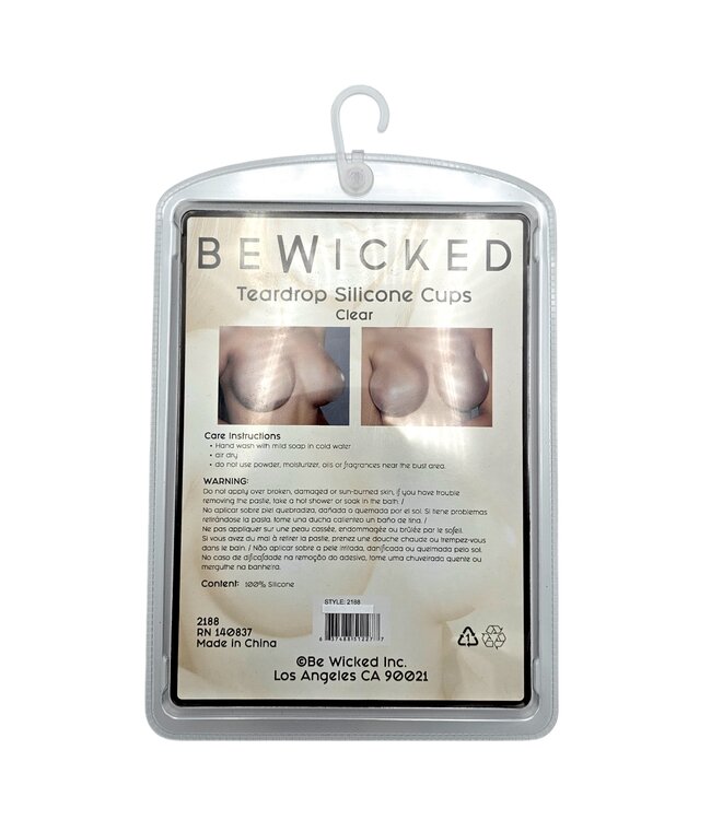 BeWicked Naadloze Teardrop Siliconen Cups | Ultiem Comfort & Discretie Onder Kleding