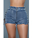 BeWicked Lace-Up High-Waisted Denim Shorts - Sexy & Trendy Design
