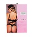 BeWicked Bradley Set Bewicked Zwart | Gedurfde Imitatieleren Lingerieset M/L