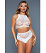 BeWicked Ring My Bell Plus Size Bodystocking - Elegant White Set for Occasions