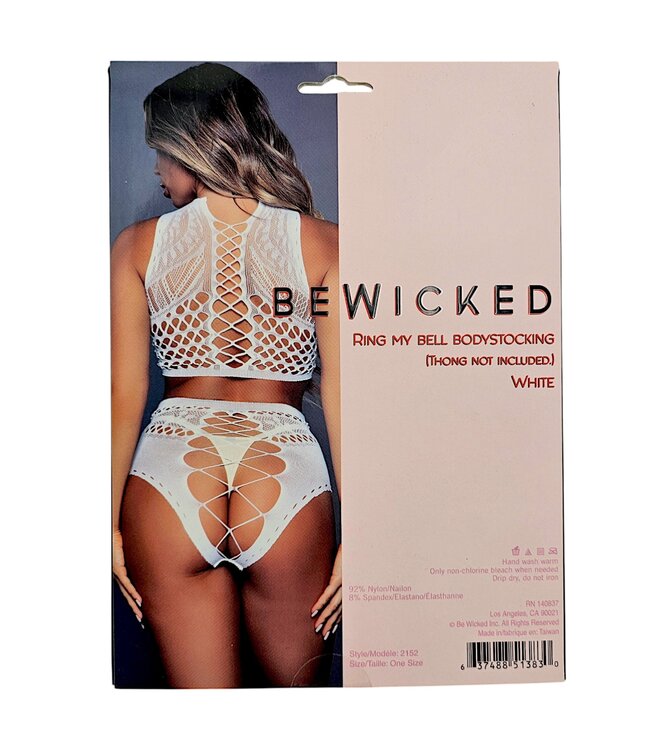 BeWicked Ring My Bell Bodystocking Weiß | Plus Size Chic für besondere Anlässe