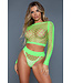 BeWicked Verleidelijke Play With Me Bodystocking Groen - Elegante Visnet Lingerie