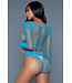 BeWicked Verleidelijke Play With Me Bodystocking in Turquoise | Elegant & Speels Visnet