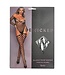 BeWicked Verleidelijk Visnet Bodysuit met Kousen - Voor Gedurfde Momenten in Zwart