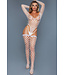 BeWicked Verführerischer Off-Shoulder Bodysuit mit Strümpfen in Weiß