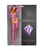 BeWicked Verleidelijke Visnet Bodysuit met Kousen - stijlvolle look in Paars