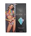 BeWicked Dream In Colours 3-Piece Lingerie Set - Fishnet Top, Bra & Thong