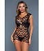 BeWicked Seductive Black Mini Dress with V-Neck & Scalloped Edges | Be Wicked