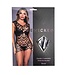 BeWicked Verleidelijke V-hals Mini-Jurk met Geschulpte Randen | Be Wicked