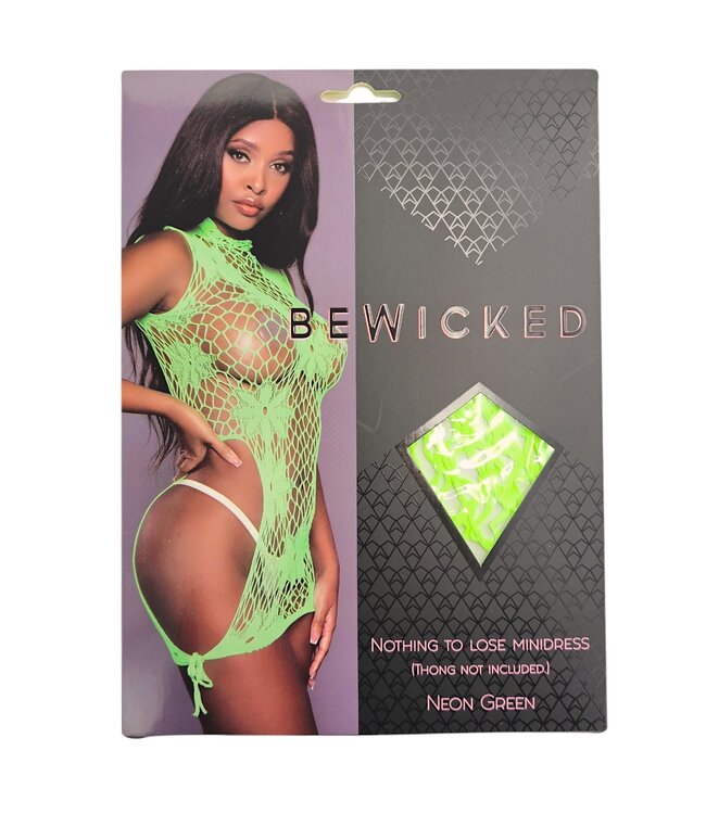 BeWicked Nichts zu verlieren: Elegantes grünes Minikleid mit Blumenmuster