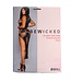 BeWicked Verleidelijke Mouwloze Florale Jurk met Zijsplit in Zwart | All Night Long