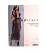 BeWicked Elegantes Plus Size Schwarzes Bodycon-Maxikleid mit Spitzenmuster