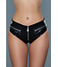 BeWicked Edgy Black Faux Leather Shorts with Zip Fastenings for Daring Style