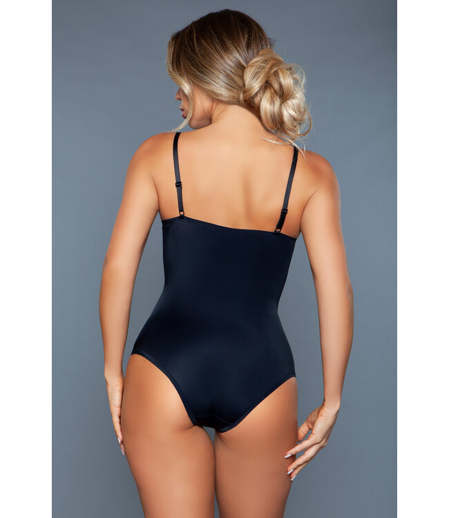 BeWicked Stilvoller Comfort Control Bodysuit Schwarz S/M - Formend & Bequem