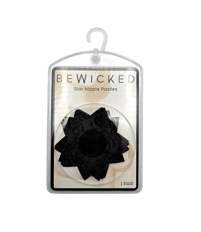 BeWicked Elegant Zwarte Ster Tepelpasties | 3 Paar Luxe Zelfklevend Kanten Decoratie