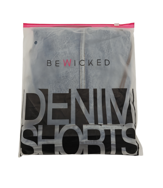 BeWicked Verstelbare Hoge Taille Denim Shorts met Een Stoere Versleten Look
