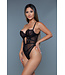 BeWicked Cameryn Black Lace Bodysuit - Elegant & Sensual Lingerie Set