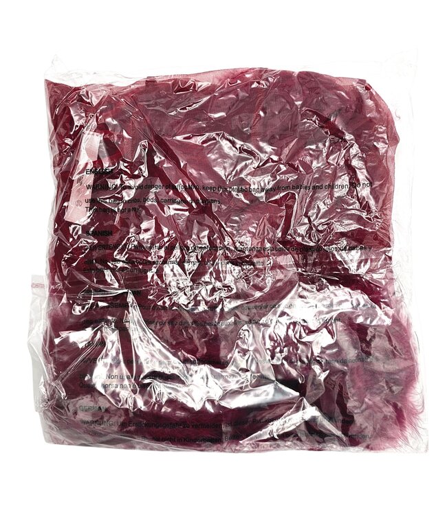 BeWicked Chic Burgundy Chiffon Kimono with Faux Fur Trim & Satin Bow