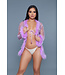 BeWicked Luxe Chiffon Kimono met Imitatiebont en Satijnen Strik - Be Wicked