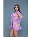 BeWicked Luxe Chiffon Kimono met Imitatiebont en Satijnen Strik - Be Wicked