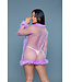 BeWicked Chic Chiffon Kimono with Faux Fur Trim - Elegant Loungewear by Bewicked