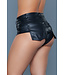 BeWicked Trending Lederlook Cheeky Shorts Zwart - Gedurfd en Praktisch voor Elke Gelegenheid