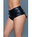 BeWicked Trending Lederlook Cheeky Shorts Zwart - Gedurfd en Praktisch voor Elke Gelegenheid