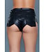 BeWicked Trending Lederlook Cheeky Shorts Zwart - Gedurfd en Praktisch voor Elke Gelegenheid