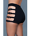 BeWicked Trendy Vibe Shorts Zwart – Sleek Design met Hoge Taille en Unieke Details