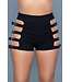 BeWicked Chique Hoge Taille Shorts met Rits en Open Riempjes - Trendy Design