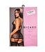 BeWicked Ryder 2-Delig Sensueel Lingeriesetje met Bloemkant en Polkadots - Zwart