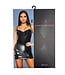 BeWicked Edgy Mini-Jurk van Kunstleer met Mesh en Push-Up Cups - Be Wicked