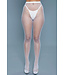 BeWicked Stilvolle Mini-Netzstrumpfhose Weiß – Edgy Look von Bewicked