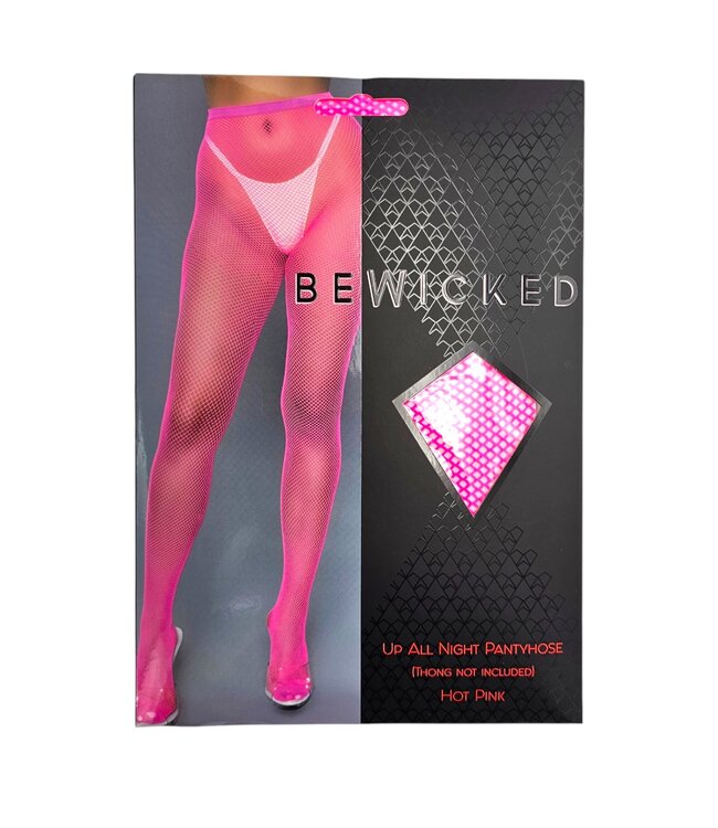 BeWicked Chic Pink Mini-Netzstrumpfhose für einen gewagten Look - Bewicked