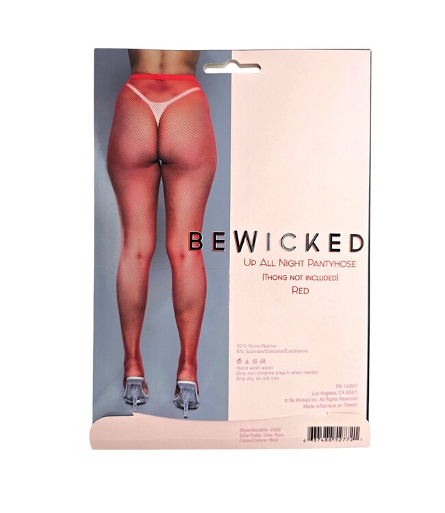 BeWicked Mini-Netzstrumpfhose "Rd Up All Night" - Cool & Chic von BEWICKED